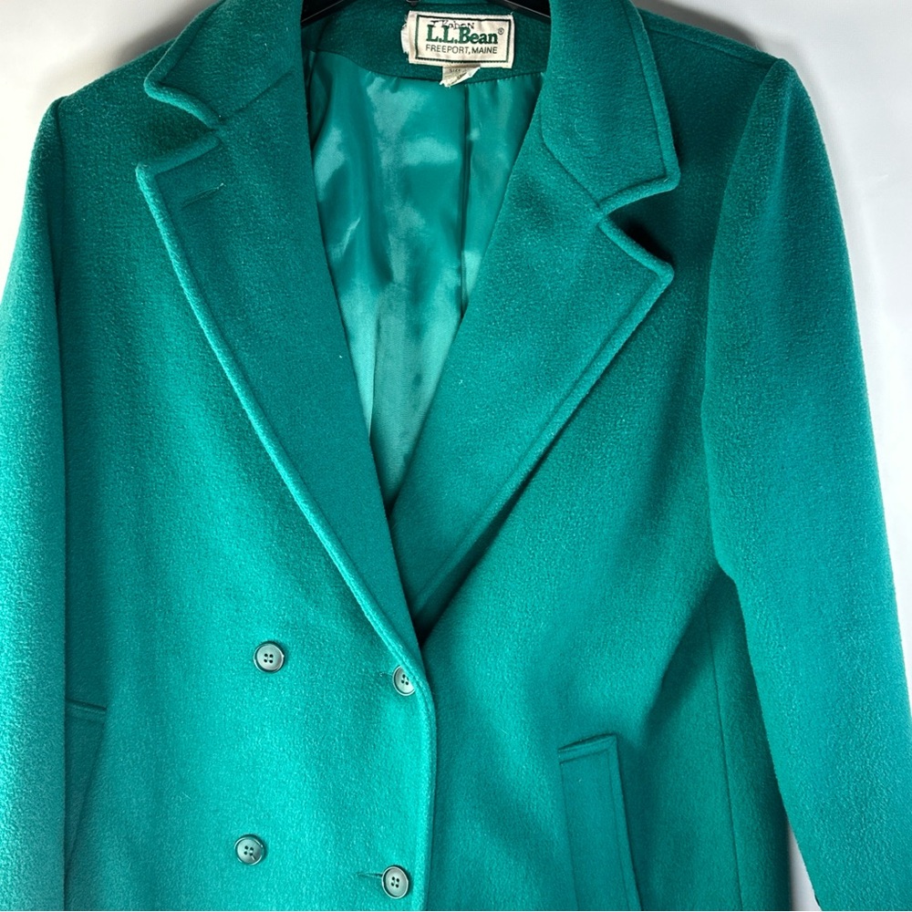 L.L. Bean Women's Turquoise Pea Coat